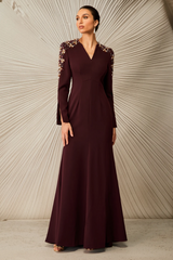 Abigail Embellished V-Neck Maxi Dress | Dress In Beauty Abigail Embellished V-Neck Maxi Dress | Dress In Beauty