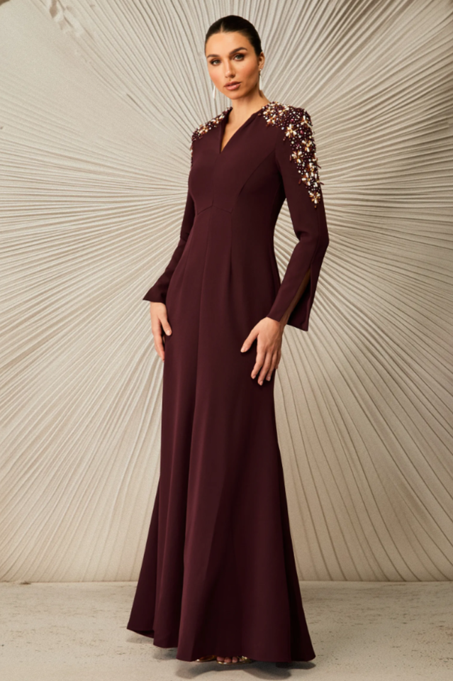 Abigail Embellished V-Neck Maxi Dress | Dress In Beauty Abigail Embellished V-Neck Maxi Dress | Dress In Beauty