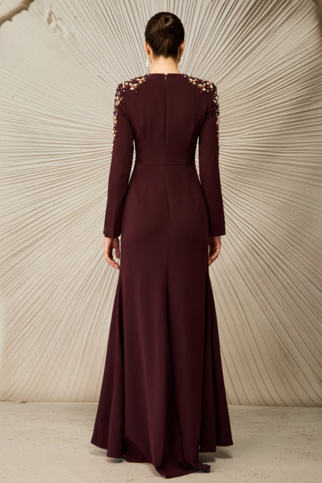 Abigail Embellished V-Neck Maxi Dress | Dress In Beauty Abigail Embellished V-Neck Maxi Dress | Dress In Beauty