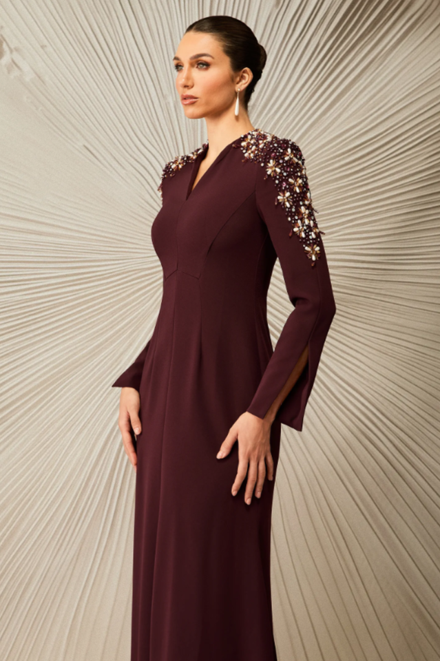 Abigail Embellished V-Neck Maxi Dress | Dress In Beauty Abigail Embellished V-Neck Maxi Dress | Dress In Beauty