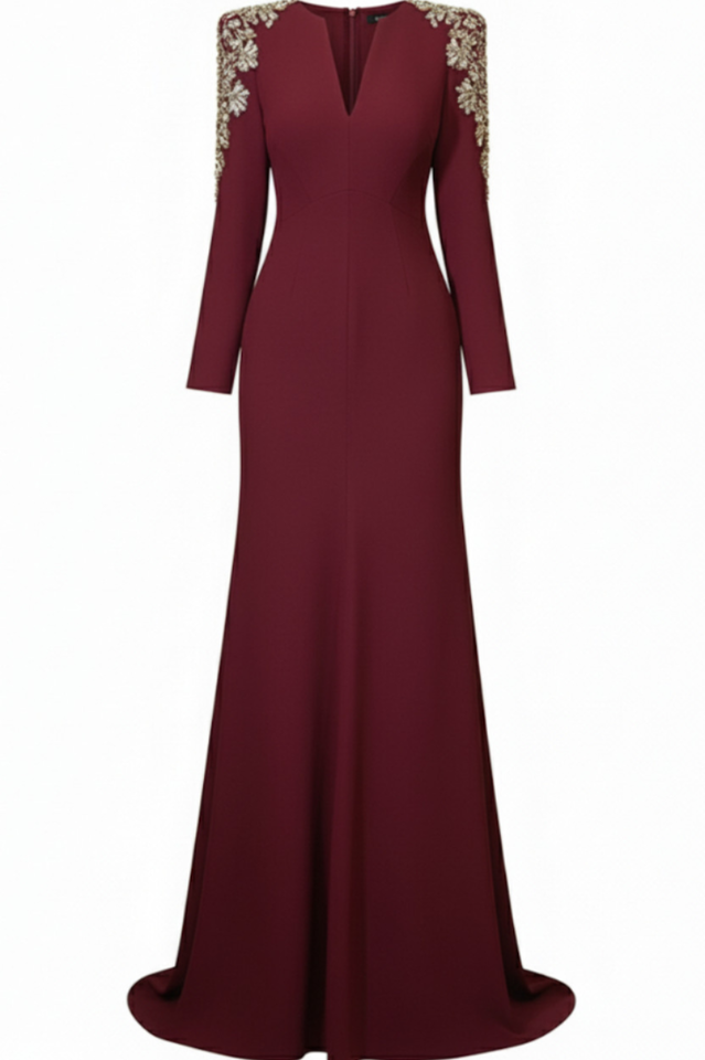 Abigail Embellished V-Neck Maxi Dress | Dress In Beauty Abigail Embellished V-Neck Maxi Dress | Dress In Beauty