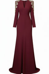 Abigail Embellished V-Neck Maxi Dress | Dress In Beauty Abigail Embellished V-Neck Maxi Dress | Dress In Beauty