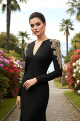 Abigail Embellished V-Neck Maxi Dress | Dress In Beauty Abigail Embellished V-Neck Maxi Dress | Dress In Beauty