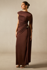 Aubrie Draped Cape Maxi Dress | Dress In Beauty Aubrie Draped Cape Maxi Dress | Dress In Beauty