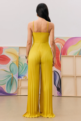 Jessica Flower Applique Pleated Jumpsuit | Dress In Beauty Jessica Flower Applique Pleated Jumpsuit | Dress In Beauty