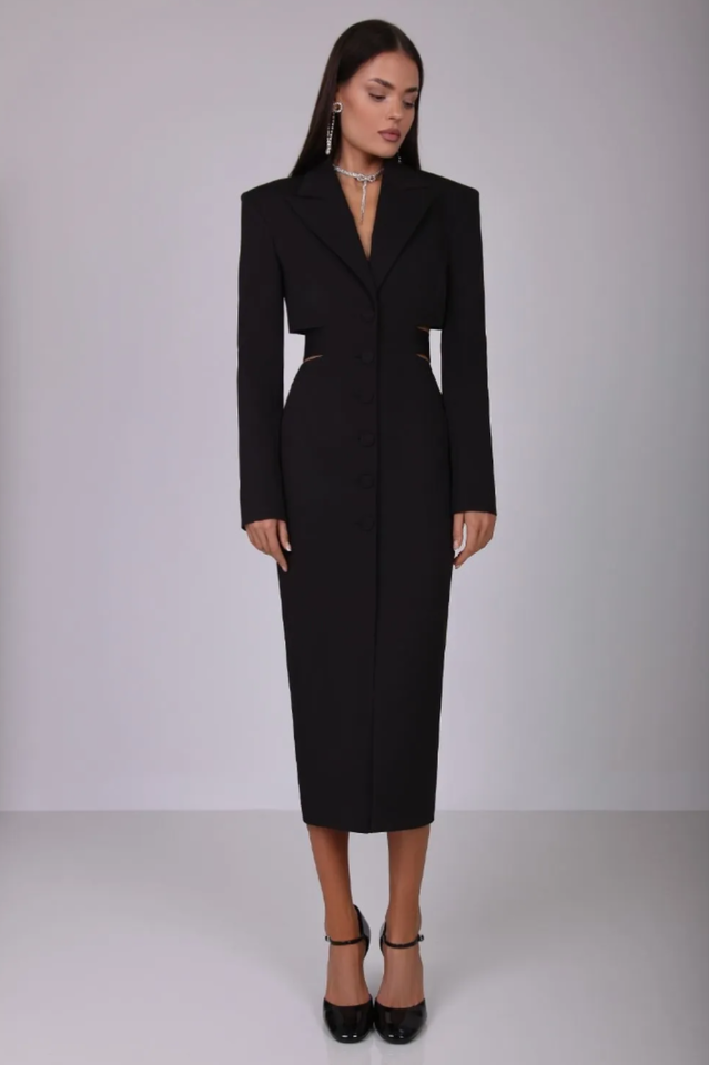Antonia Cut Out Blazer Midi Dress | Dress In Beauty Antonia Cut Out Blazer Midi Dress | Dress In Beauty