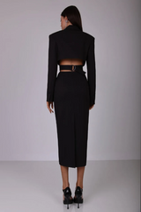 Antonia Cut Out Blazer Midi Dress | Dress In Beauty Antonia Cut Out Blazer Midi Dress | Dress In Beauty