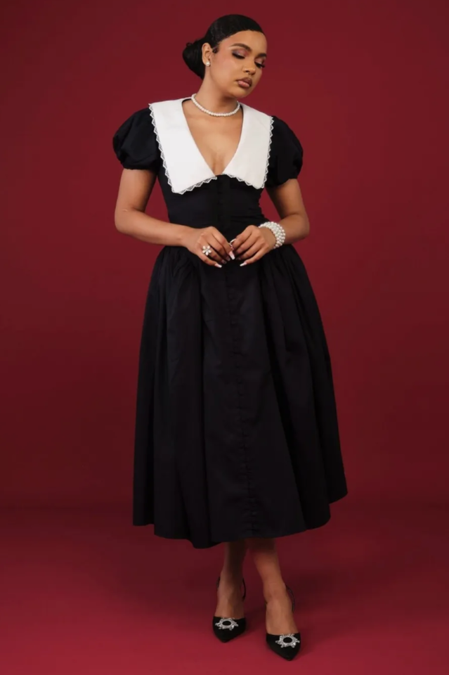 Athena Puff Sleeve Midi Dress | Dress In Beauty Athena Puff Sleeve Midi Dress | Dress In Beauty