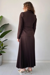 Florence Belted Blazer Pleated Skirt Set | Dress In Beauty Florence Belted Blazer Pleated Skirt Set | Dress In Beauty