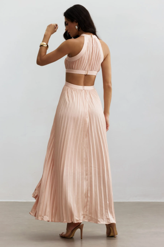 Eliza Pleated Cutout Maxi Dress | Dress In Beauty Eliza Pleated Cutout Maxi Dress | Dress In Beauty