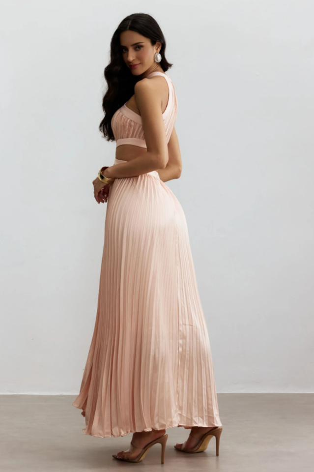 Eliza Pleated Cutout Maxi Dress | Dress In Beauty Eliza Pleated Cutout Maxi Dress | Dress In Beauty