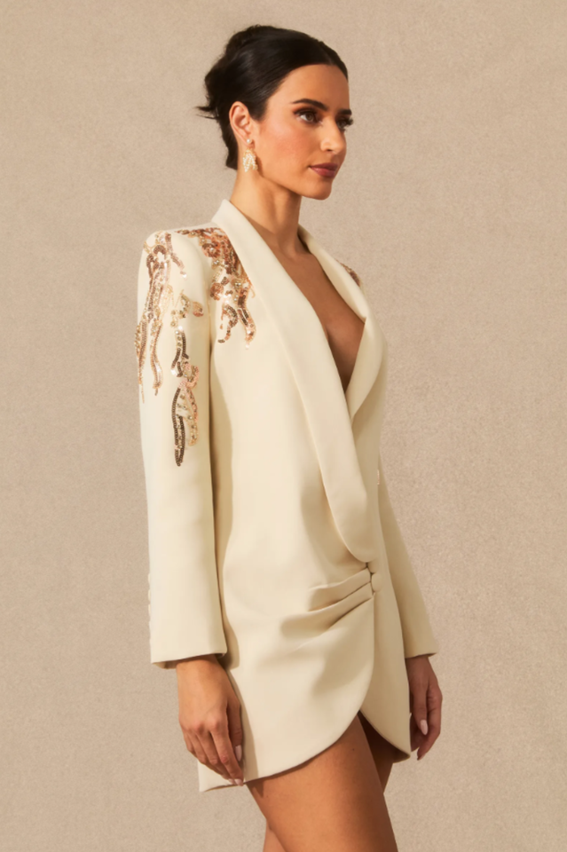 Kallie Sequin Embellished Blazer Mini Dress | Dress In Beauty Kallie Sequin Embellished Blazer Mini Dress | Dress In Beauty