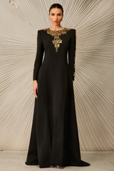Aria Embellished Long Sleeve Maxi Dress | Dress In Beauty Aria Embellished Long Sleeve Maxi Dress | Dress In Beauty