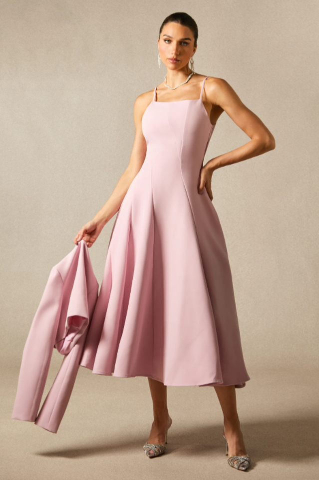 Cora Cropped Jacket + Midi Dress Set | Dress In Beauty Cora Cropped Jacket + Midi Dress Set | Dress In Beauty