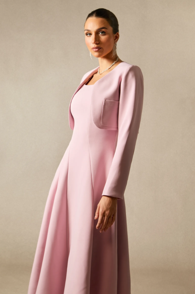 Cora Cropped Jacket + Midi Dress Set | Dress In Beauty Cora Cropped Jacket + Midi Dress Set | Dress In Beauty