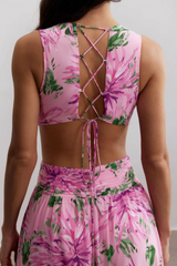 Anila Printed Pleated Ruffle Maxi Dress | Dress In Beauty Anila Printed Pleated Ruffle Maxi Dress | Dress In Beauty