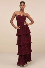 Anastasia Strapless Tiered Chiffon Maxi Dress | Dress In Beauty Anastasia Strapless Tiered Chiffon Maxi Dress | Dress In Beauty