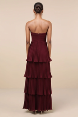 Anastasia Strapless Tiered Chiffon Maxi Dress | Dress In Beauty Anastasia Strapless Tiered Chiffon Maxi Dress | Dress In Beauty