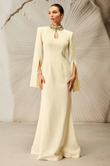 Laksha Cape Sleeve Cutout Maxi Dress | Dress In Beauty Laksha Cape Sleeve Cutout Maxi Dress | Dress In Beauty