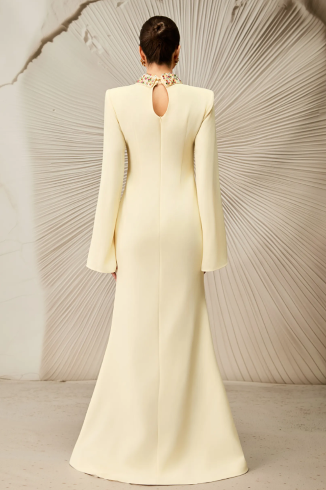 Laksha Cape Sleeve Cutout Maxi Dress | Dress In Beauty Laksha Cape Sleeve Cutout Maxi Dress | Dress In Beauty