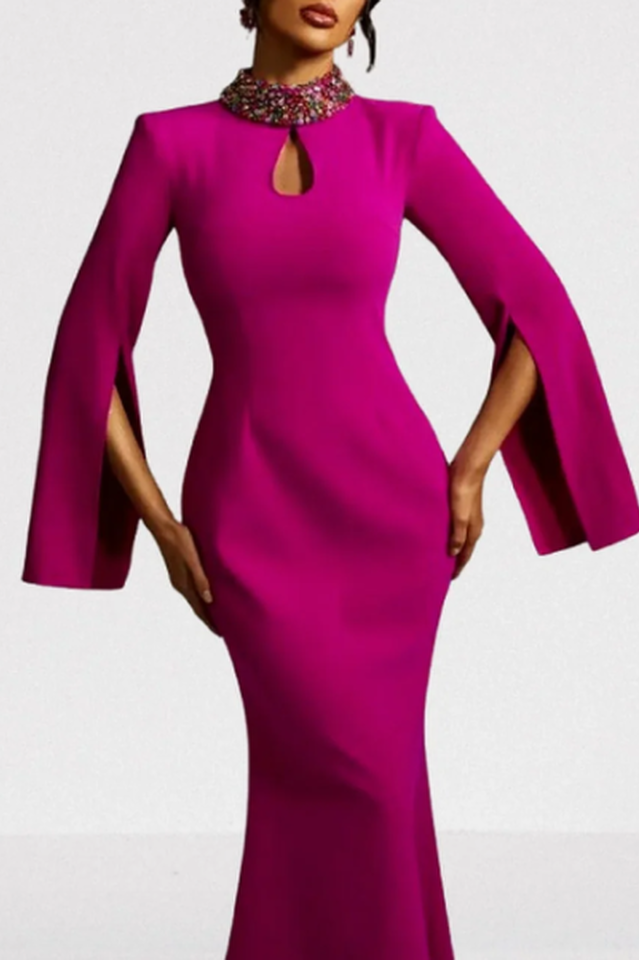 Laksha Cape Sleeve Cutout Maxi Dress | Dress In Beauty Laksha Cape Sleeve Cutout Maxi Dress | Dress In Beauty