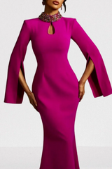 Laksha Cape Sleeve Cutout Maxi Dress | Dress In Beauty Laksha Cape Sleeve Cutout Maxi Dress | Dress In Beauty