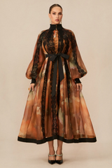 Alluring Glam Lace Panel Midi Dress Alluring Glam Lace Panel Midi Dress