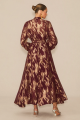 Aitana Metallic Print Maxi Dress Aitana Metallic Print Maxi Dress