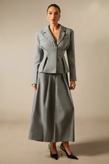 Georgia Lapel Blazer Midi Skirt Set Georgia Lapel Blazer Midi Skirt Set