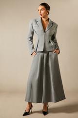 Georgia Lapel Blazer Midi Skirt Set Georgia Lapel Blazer Midi Skirt Set