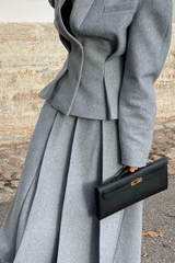 Georgia Lapel Blazer Midi Skirt Set Georgia Lapel Blazer Midi Skirt Set