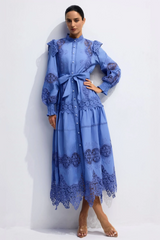 Alina Embroidered Lace Midi Dress Alina Embroidered Lace Midi Dress