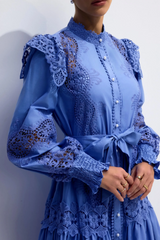 Alina Embroidered Lace Midi Dress Alina Embroidered Lace Midi Dress