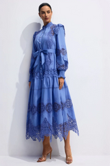 Alina Embroidered Lace Midi Dress Alina Embroidered Lace Midi Dress