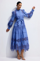 Alina Embroidered Lace Midi Dress Alina Embroidered Lace Midi Dress