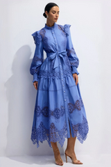 Alina Embroidered Lace Midi Dress Alina Embroidered Lace Midi Dress