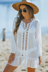 Swiss Dot Crochet Beach Cover Up | Dress In Beauty Swiss Dot Crochet Beach Cover Up | Dress In Beauty