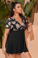 Floral Print Swim Dress With Shorts | Dress In Beauty Floral Print Swim Dress With Shorts | Dress In Beauty