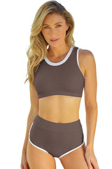 Textured Bra and Shorts Bikini Set | Dress In Beauty Textured Bra and Shorts Bikini Set | Dress In Beauty