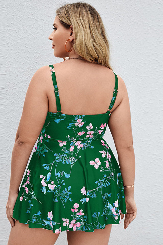 Floral Print Swim Dress With Shorts | Dress In Beauty Floral Print Swim Dress With Shorts | Dress In Beauty