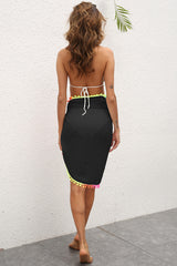 Tassel Patched Irregular One Piece Beach Skirt | Dress In Beauty Tassel Patched Irregular One Piece Beach Skirt | Dress In Beauty