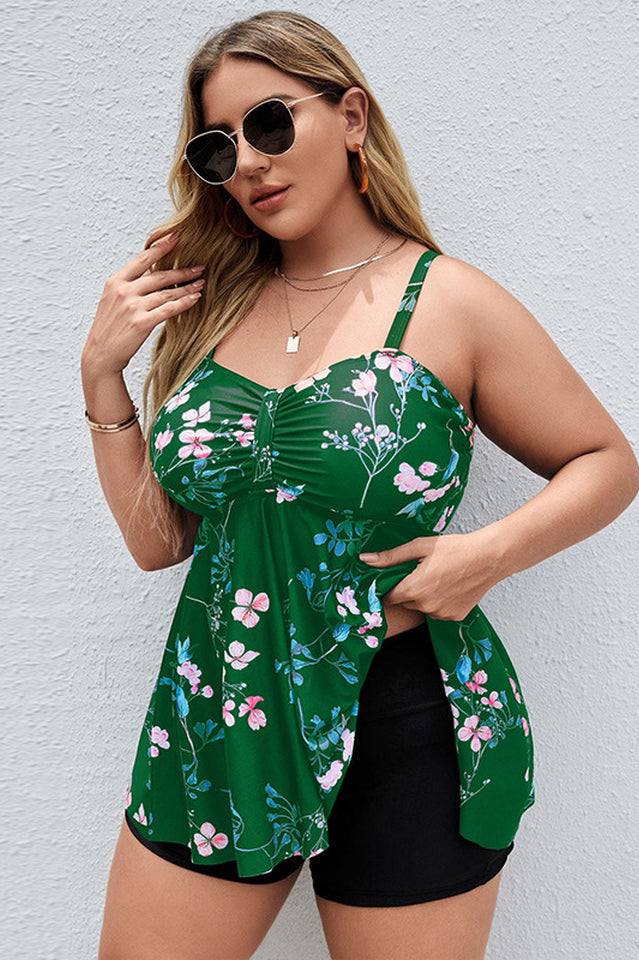 Floral Print Swim Dress With Shorts | Dress In Beauty Floral Print Swim Dress With Shorts | Dress In Beauty