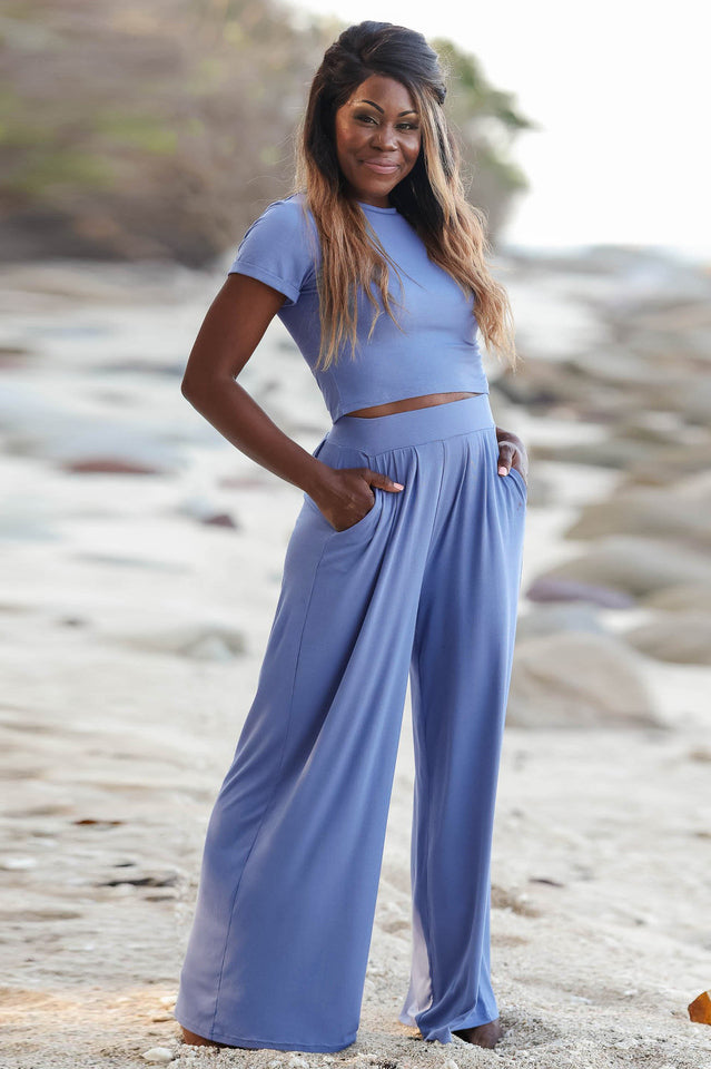 Loose Fit Top + Pants 2 Piece Set | Dress In Beauty Loose Fit Top + Pants 2 Piece Set | Dress In Beauty