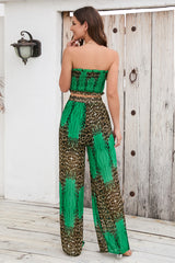 Crimped Top-Pant Printed 2pc Set | Dress In Beauty Crimped Top-Pant Printed 2pc Set | Dress In Beauty
