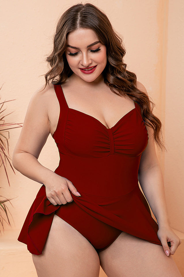 Floral Print Swim Dress With Shorts | Dress In Beauty Floral Print Swim Dress With Shorts | Dress In Beauty