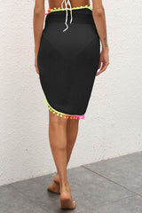 Tassel Patched Irregular One Piece Beach Skirt | Dress In Beauty Tassel Patched Irregular One Piece Beach Skirt | Dress In Beauty