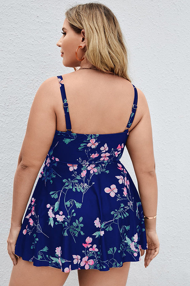 Floral Print Swim Dress With Shorts | Dress In Beauty Floral Print Swim Dress With Shorts | Dress In Beauty