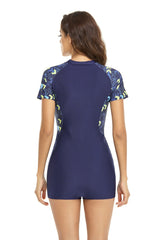 Surf Print Long Sleeve One Piece Swimsuit | Dress In Beauty Surf Print Long Sleeve One Piece Swimsuit | Dress In Beauty