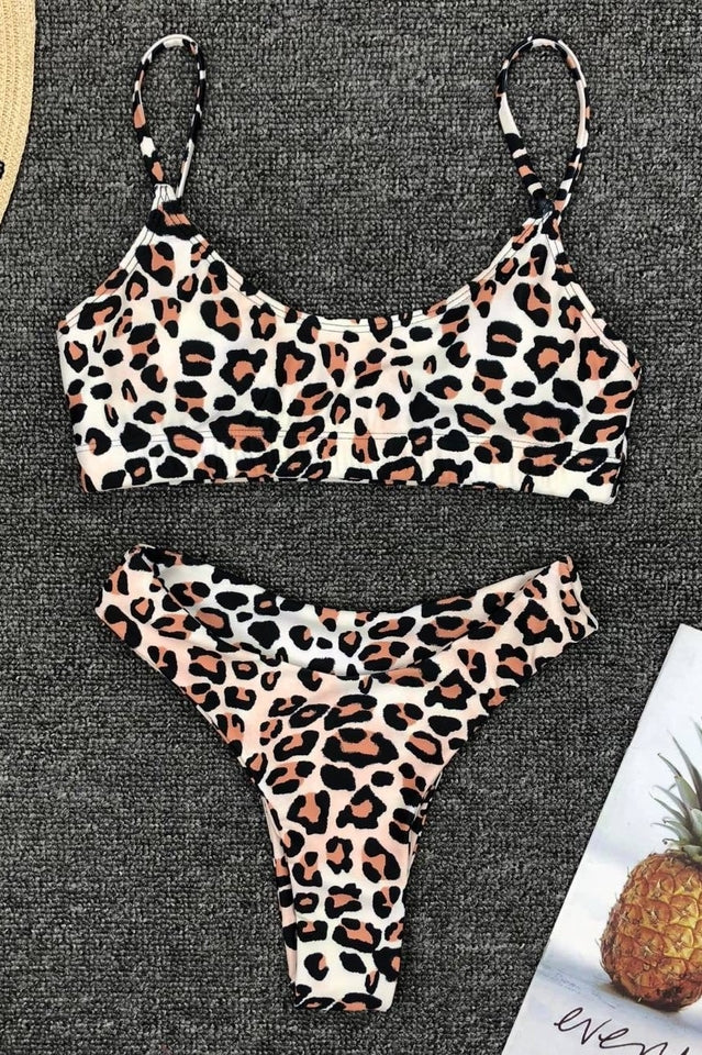 Leopard Print Bikini Set (Multicolor) - Dress In Beauty Leopard Print Bikini Set (Multicolor) - Dress In Beauty
