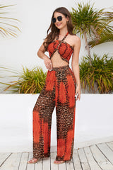 Crimped Top-Pant Printed 2pc Set | Dress In Beauty Crimped Top-Pant Printed 2pc Set | Dress In Beauty
